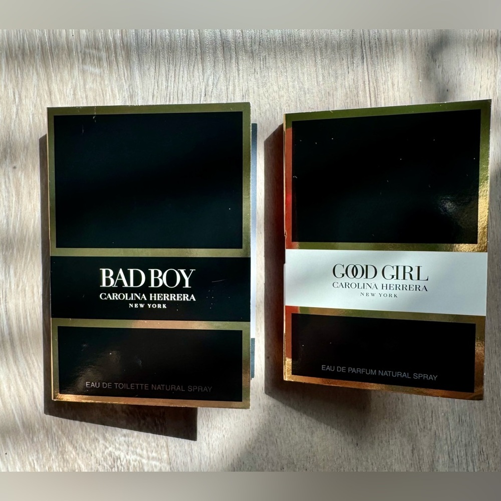 CAROLINA HERRERA Bad Boy EDP Spray 0.05 fl.oz. & Good Girl EDP Spray 0.05 fl.oz.
